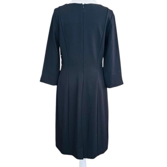 Seraphine Black Gold Zip Detail Dress size 6. - Picture 7 of 10